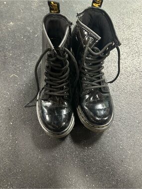 Dr. Martens. Lace-Up Combat Boots with Zip